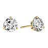 3 Carat Diamond Martini Stud Earrings In 14 Karat Yellow Gold Image-1