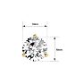 3 Carat Diamond Martini Stud Earrings In 14 Karat Yellow Gold Image-4