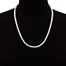 8.33 Carat Diamond Tennis Necklace In 14 Karat White Gold, 17 Inches Image-6