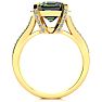 4 Carat Octoagon Shape Mystic Topaz Ring With Diamonds In 14 Karat Yellow Gold Image-3