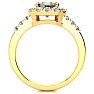 2 Carat Octagon Shape Mystic Topaz With Diamond Halo In 14 Karat Yellow Gold Image-3