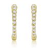 1/4 Carat Diamond Inside-Out Hoop Earrings Image-2