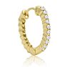 1/4 Carat Diamond Inside-Out Hoop Earrings Image-3