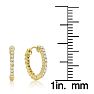 1/4 Carat Diamond Inside-Out Hoop Earrings Image-5