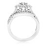 1 Carat Floral Halo Diamond Bridal Set in 14 Karat White Gold

 Image-2
