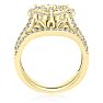 1 Carat Heart Halo Diamond Bridal Set in 14 Karat Yellow Gold
 Image-2