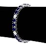 16 Carat Sapphire and Diamond Bracelet In 14 Karat White Gold Image-3