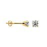 1/3 Carat Colorless Diamond Stud Earrings In 14 Karat Yellow Gold Image-1