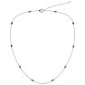 14 Karat White Gold 1/2 Carat Diamonds By The Yard Necklace, 16-18 Inches Image-2