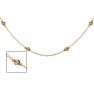 14 Karat Yellow Gold 1/2 Carat Diamonds By The Yard Necklace, 16-18 Inches Image-1