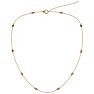 14 Karat Yellow Gold 1/2 Carat Diamonds By The Yard Necklace, 16-18 Inches Image-2