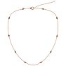 14 Karat Rose Gold 1/2 Carat Diamonds By The Yard Necklace, 16-18 Inches Image-2