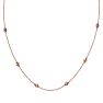 14 Karat Rose Gold 1/2 Carat Diamonds By The Yard Necklace, 16-18 Inches Image-3