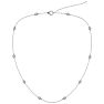 14 Karat White Gold 1 Carat Diamonds By The Yard Necklace, 16-18 Inches. Lowest Price Anywhere For An Amazing Necklace! Image-2