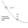 14 Karat White Gold 1 Carat Diamonds By The Yard Necklace, 16-18 Inches. Lowest Price Anywhere For An Amazing Necklace! Image-5