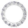 Eternity Ring Size 8.5, 4 1/4 Carat Diamond Eternity Ring In 14 Karat White Gold Image-3