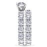 14 Karat White Gold 8 1/2 Carat Diamond Eternity Engagement Ring With Matching Band
, Ring Size 4.5 Image-4