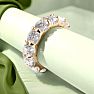 Eternity Ring Size 7, 4 Carat Diamond Eternity Ring In 14 Karat Yellow Gold Image-7