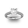 14 Karat White Gold 2 Carat Classic Round Diamond Engagement Ring Image-1