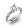 14 Karat White Gold 2 Carat Classic Round Diamond Engagement Ring Image-2