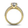 14 Karat Yellow Gold 2 Carat Classic Round Diamond Engagement Ring
 Image-3