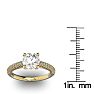 14 Karat Yellow Gold 2 Carat Classic Round Diamond Engagement Ring
 Image-5