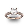 14 Karat Rose Gold 2 Carat Classic Round Diamond Engagement Ring
 Image-1