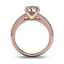 14 Karat Rose Gold 2 Carat Classic Round Diamond Engagement Ring
 Image-3