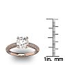 14 Karat Rose Gold 2 Carat Classic Round Diamond Engagement Ring
 Image-5