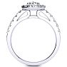 1 Carat Floating Halo Round Diamond Engagement Ring in 14 Karat White Gold  Image-3