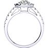 14 Karat White Gold 1 1/3 Carat Classic Round Halo Diamond Engagement Ring Image-3