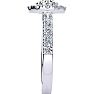 14 Karat White Gold 1 1/3 Carat Classic Round Halo Diamond Engagement Ring Image-4