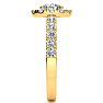 14 Karat Yellow Gold 1 1/2 Carat Classic Round Halo Diamond Engagement Ring Image-4