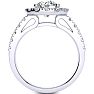14 Karat White Gold 2 1/4 Carat Classic Round Halo Diamond Engagement Ring Image-3