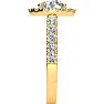 14 Karat Yellow Gold 2 1/4 Carat Classic Round Halo Diamond Engagement Ring Image-4