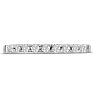 1/4 Carat Diamond Wedding Band In 14 Karat White Gold Image-1