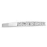 1/4 Carat Diamond Wedding Band In 14 Karat White Gold Image-2