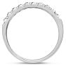 1/4 Carat Diamond Wedding Band In 14 Karat White Gold Image-4