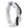 Black Diamond Swirl Huggy Hoop Earrings.  Wear Them Everyday...They Are So Cute!
 Image-3