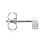 1/5 Carat Bezel Set Diamond Stud Earrings Crafted In 14 Karat White Gold
 Image-4