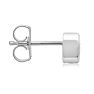 1/2 Carat Bezel Set Diamond Stud Earrings Crafted In 14 Karat White Gold Image-4
