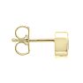 1/2 Carat Bezel Set Diamond Stud Earrings Crafted In 14 Karat Yellow Gold Image-4