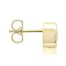 1 1/3 Carat Bezel Set Diamond Stud Earrings Crafted In 14 Karat Yellow Gold Image-4