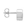 2 Carat Bezel Set Diamond Stud Earrings Crafted In 14 Karat White Gold Image-4