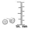 2 Carat Bezel Set Diamond Stud Earrings Crafted In 14 Karat White Gold Image-5