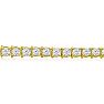 14 1/2 Carat Diamond Tennis Bracelet In 14 Karat Yellow Gold, 9 Inches Image-2