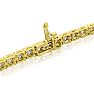 14 1/2 Carat Diamond Tennis Bracelet In 14 Karat Yellow Gold, 9 Inches Image-3
