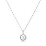 Letter Y Diamond Initial Necklace In Sterling Silver, 18 Inches

 Image-2