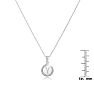Letter Y Diamond Initial Necklace In Sterling Silver, 18 Inches

 Image-4