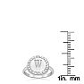 "W" Initial Diamond Pinkie Ring In Sterling Silver
 Image-2